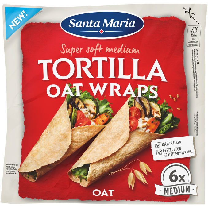 Santa Maria 3 x Havretortillas Medium