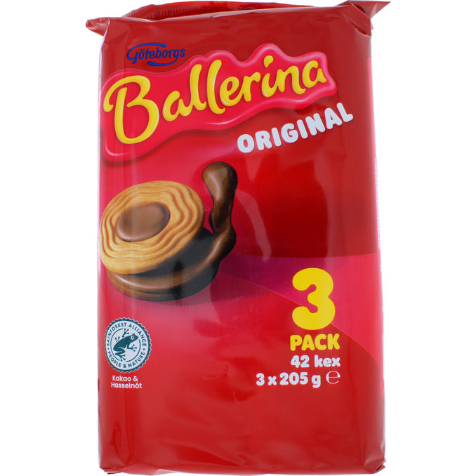 Täytekeksi Ballerina Original 3-pack