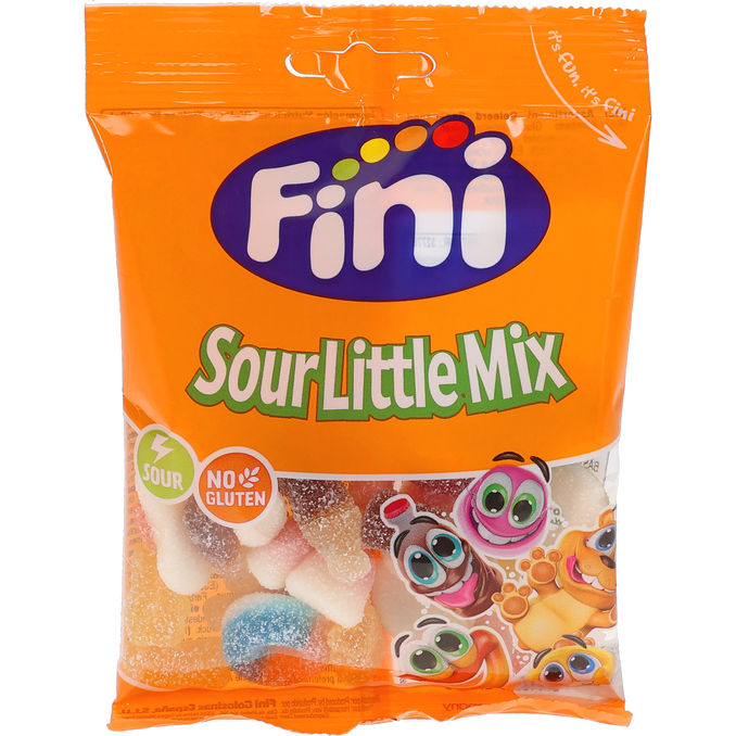 Fini Sour Little Mix Skumvingummi 75g
