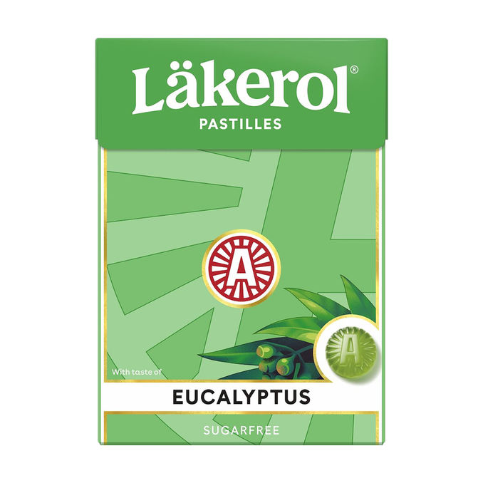 2 x Läkerol Halstabletter Eucalyptus 75g