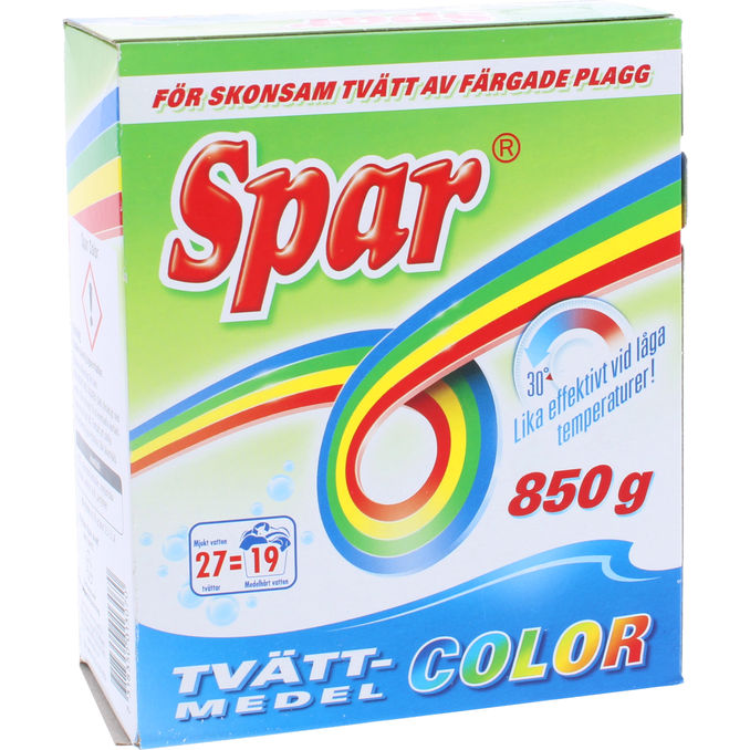 SPAR Spar Sensitive Vaskepulver Kulørt 850 g