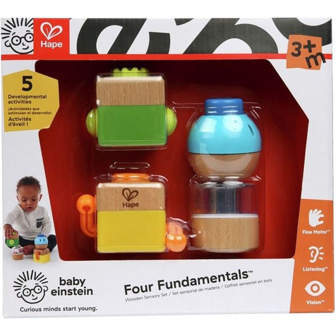 Hape Klang- & Fühlbausteine, 4er Pack