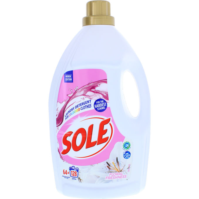 Sole Flytande Tvättmedel Kulörtvätt 2880ml