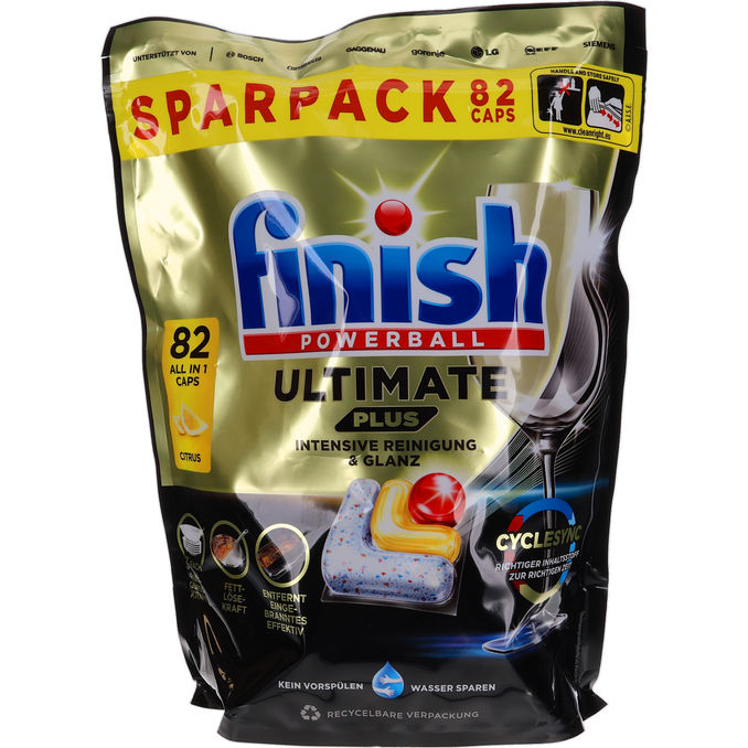 FINISH Finish Ultimate Plus Lemon 82 Stk