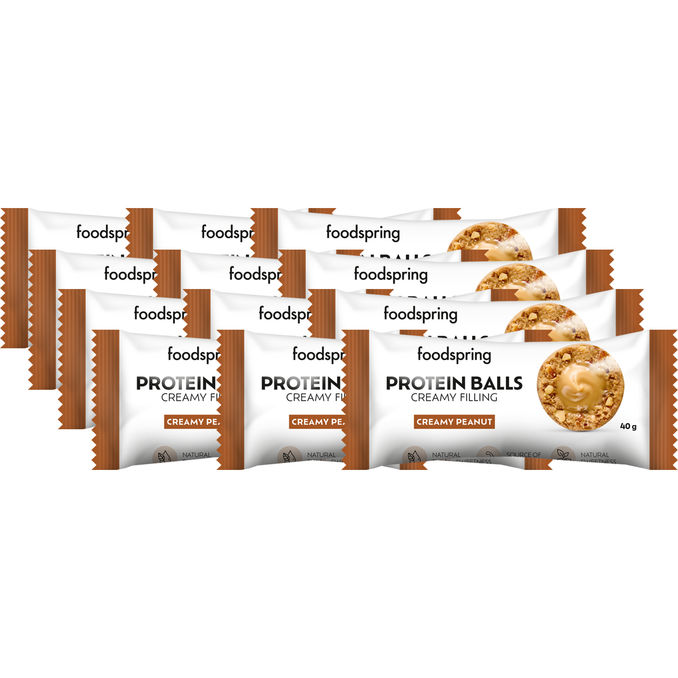Foodspring Protein Balls Creamy Peanut, 12er Pack