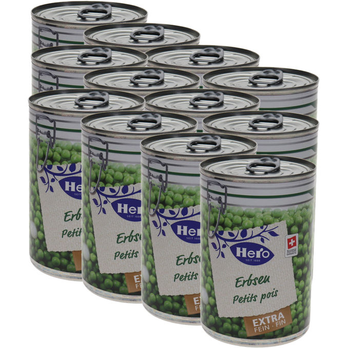 Hero  Erbsen Extra Fein XL, 12er Pack
