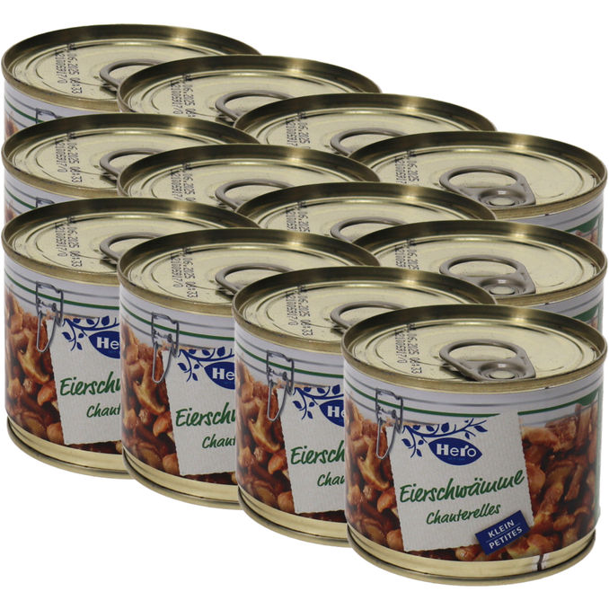 Hero Eierschwämme/Echter Pfifferling klein, 12er Pack