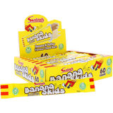 Swizzels Banana Skids m. Toffee Chew Bars 60-pak (1,08 kg)