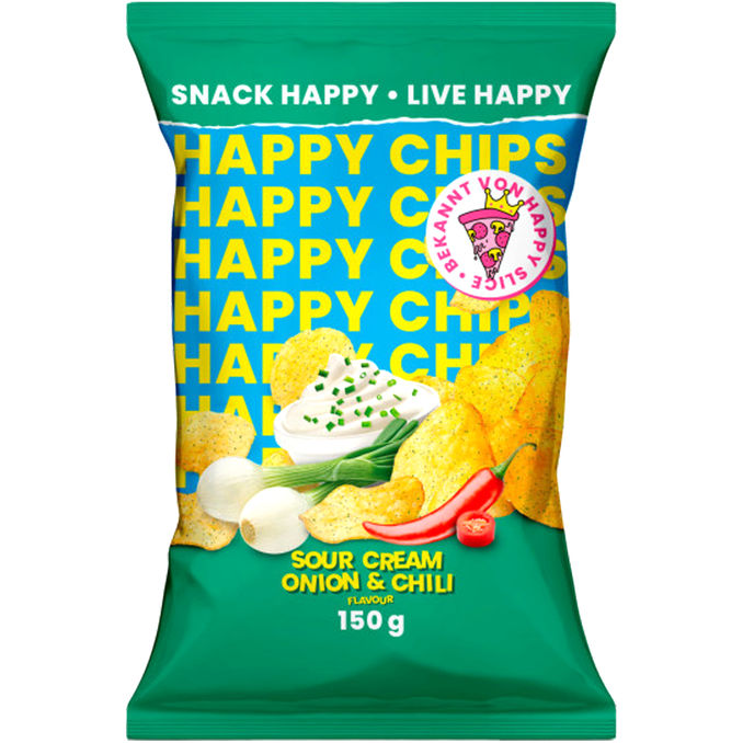 Happy Chips Sour Cream Onion & Chili