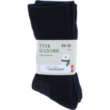 Tykke Uldsokker 3-pak str. 29-32 Mørkeblå