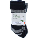 Pierre Robert Pie Tykk ullsock 3-pack kids stl 33-36 Grå