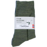 Pierre Robert Pie Tynn ullsock 3-pack kids stl 29-32 Grön/grå