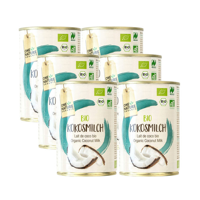 One Nature BIO Kokosmilch, 6er Pack