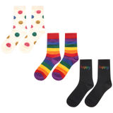 Zwillingsherz Happy-Socken-Mix, 3er-Set