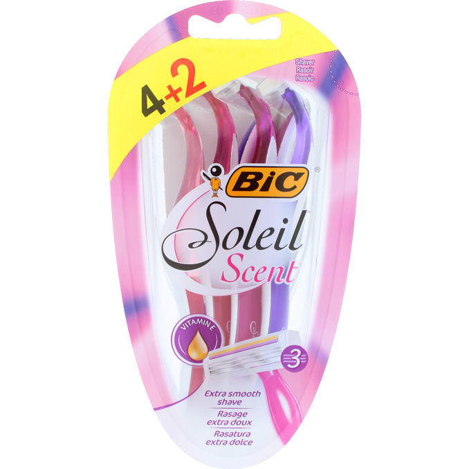 Bic Soleil Scent Barberskrabere 6-pak