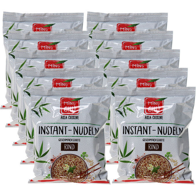Ming CHU Instantnudeln Rind, 10er Pack
