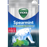 Bedst før: 30.09.2027 Vicks Spearmint Sukkerfri Pastiller 72 g