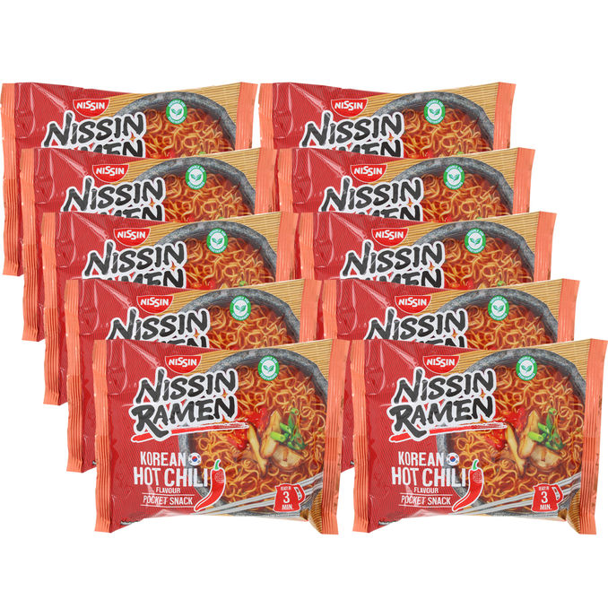 Nissin Instant Nudler Korean Hot Chili 10-pak