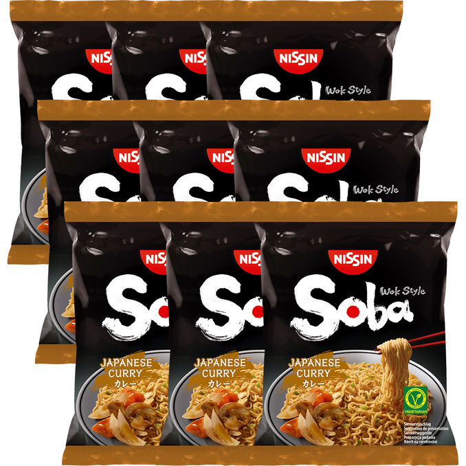Nissin Soba Japanese Curry, 9er Pack
