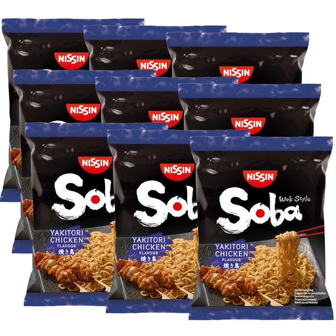 Nissin Soba Yakitori Chicken, 9er Pack