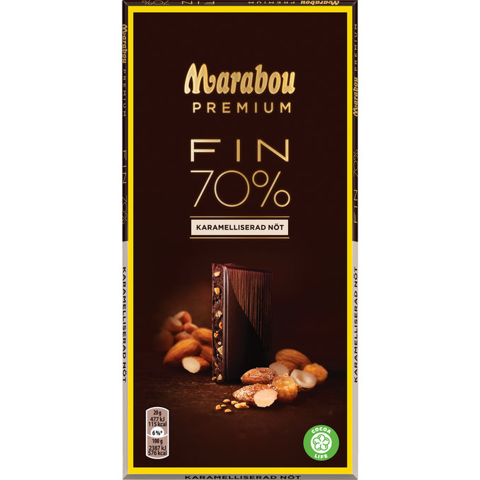 Marabou Premium Mørk Chokolade 70% 100 g