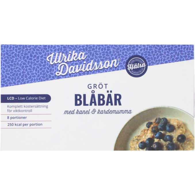 Ulrika Davidsson Måltidsersättning Gröt Blåbär