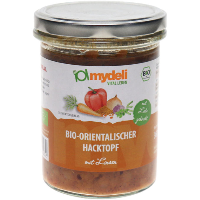 Mydeli BIO Orientalischer Linsen-Hacktopf