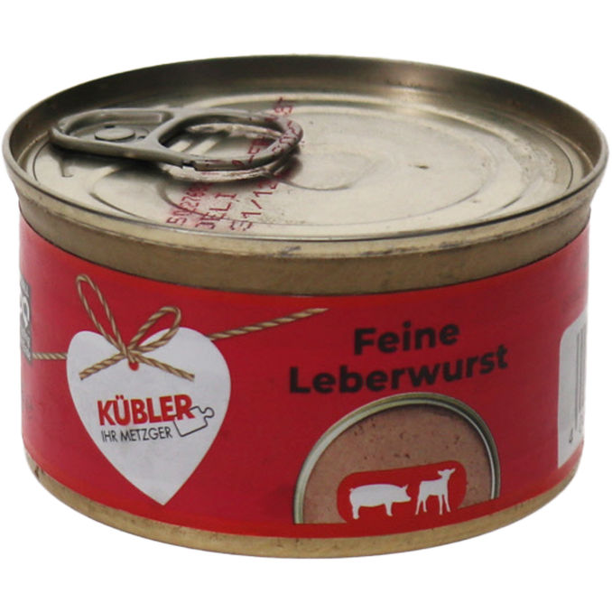 Kübler Feine Leberwurst mit Kalbfleisch