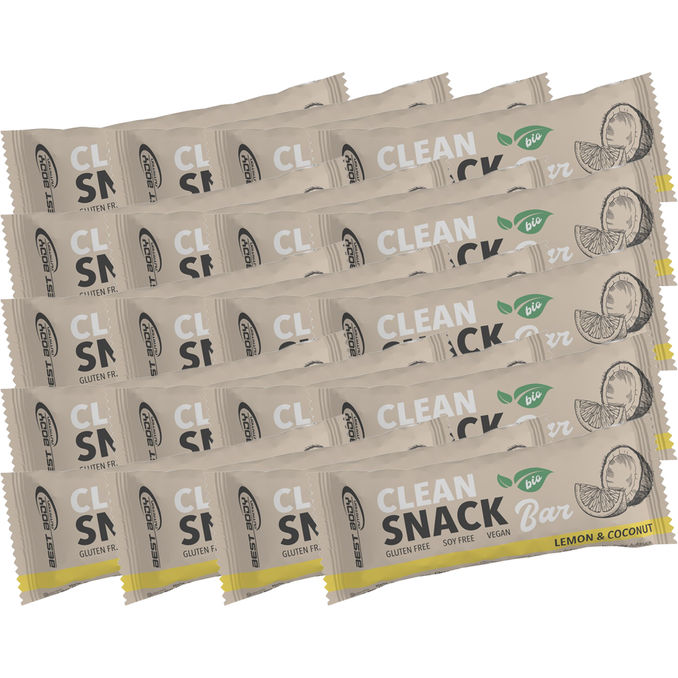 Best Body BIO Clean Snack Bar Lemon & Coconut, 20er Pack