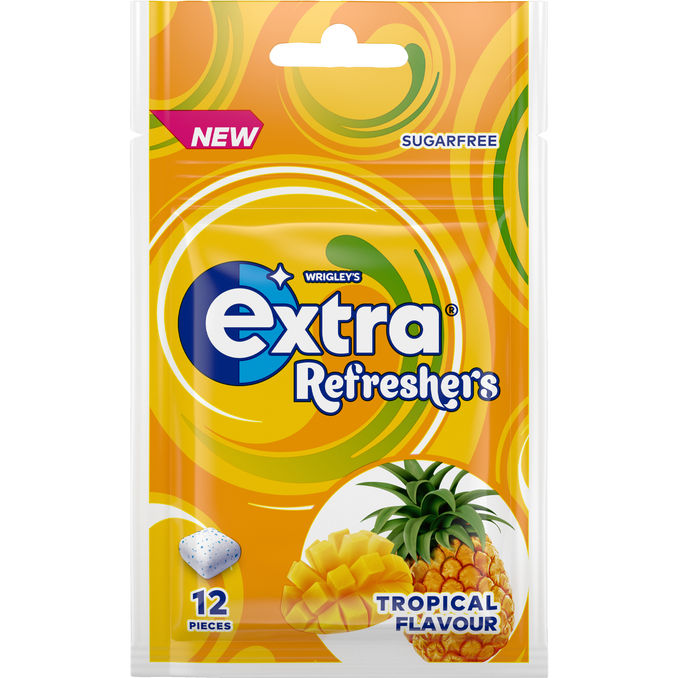 Extra Tropical Sockerfritt Tuggummi