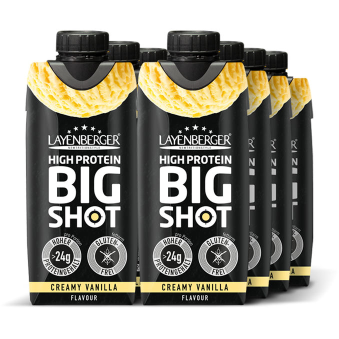 Layenberger High Protein Big Shot Creamy Vanilla, 8er Pack