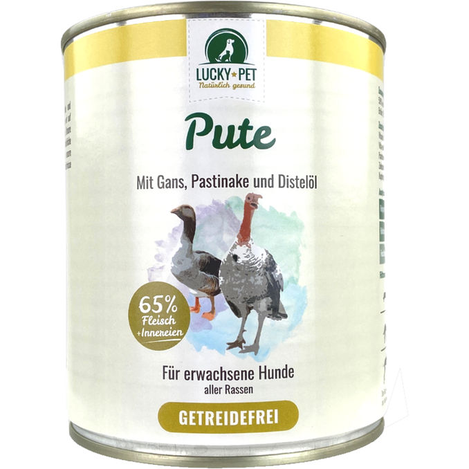 Lucky-Pet Hundefutter Pute mit Gans, Pastinake und Distelöl