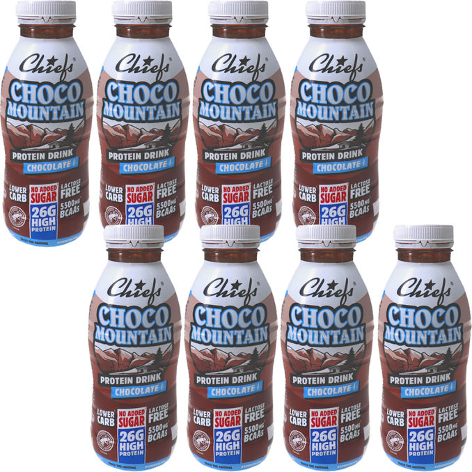 Chiefs Proteindrink Choco Mountain, 8er Pack (EINWEG) zzgl. Pfand