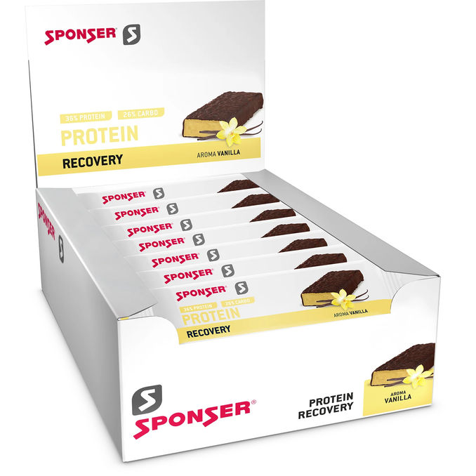 SPONSER Protein Recovery Bar Vanilla, 25er Pack