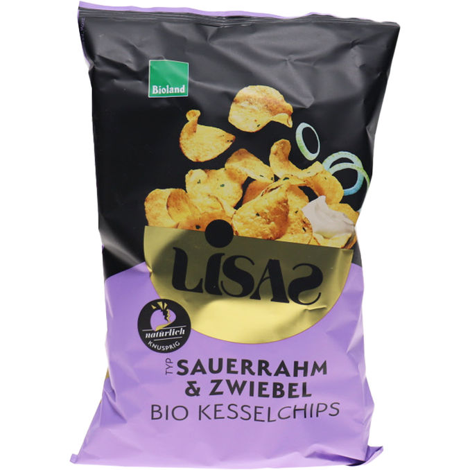 Lisa´s Kesselchips BIO Lisa's Kesselchips Sauerrahm & Zwiebel