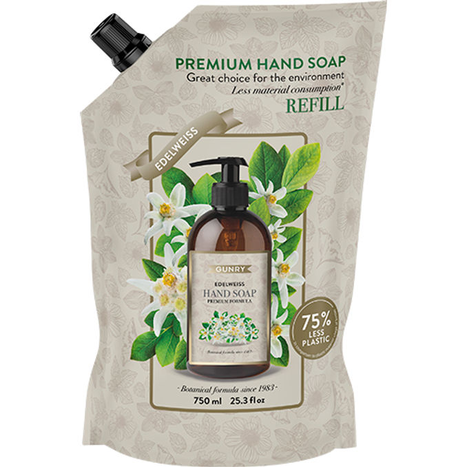 Gunry Flydende Håndsæbe Refill Edelweiss 750 ml
