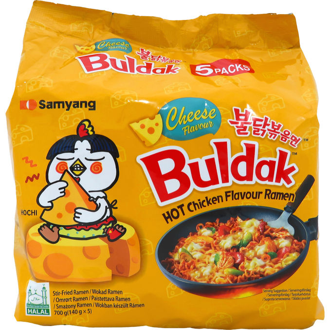 Samyang Nuudeli Buldak Ramen Hot Chicken Cheese 5-pack