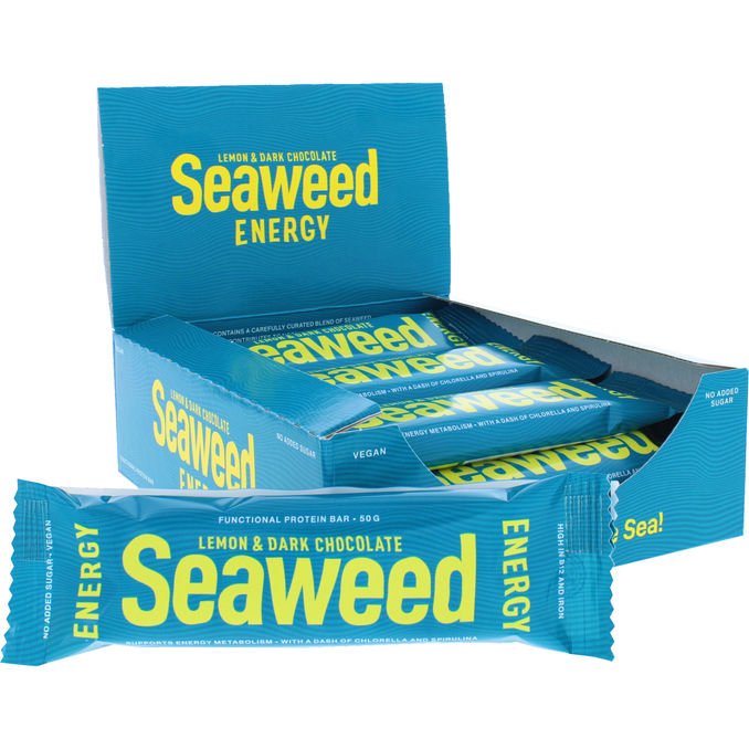 SEAWEED Seaweed Lemon & Dark Chocolate Proteinbarer 12-pak
