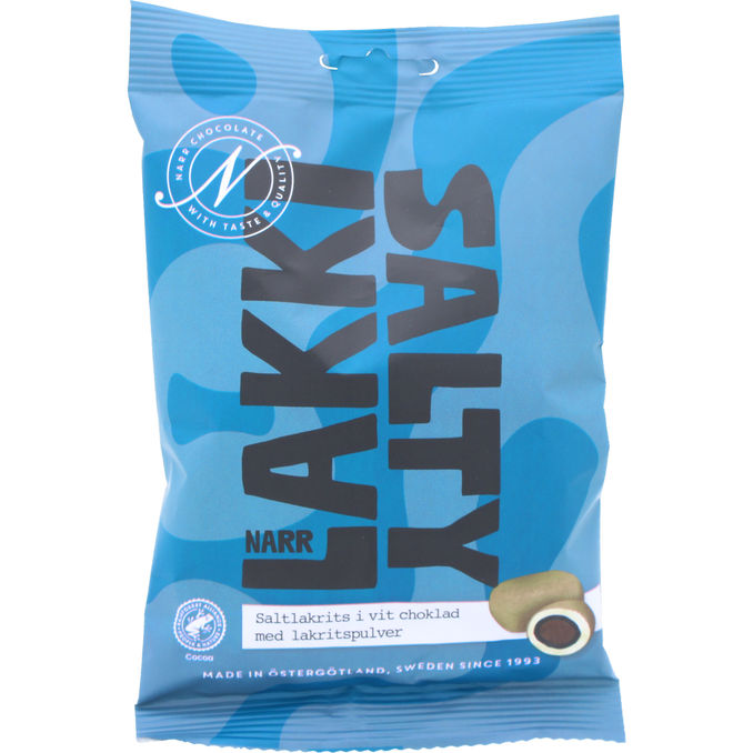 Narr Chocolate Saltlakrids m. Hvid Chokolade 120 g