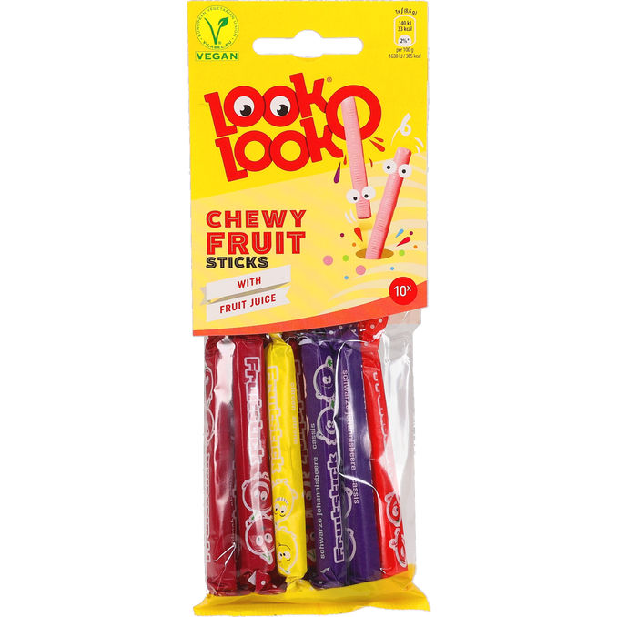 LOL Chewy Fruit Sticks 85 g