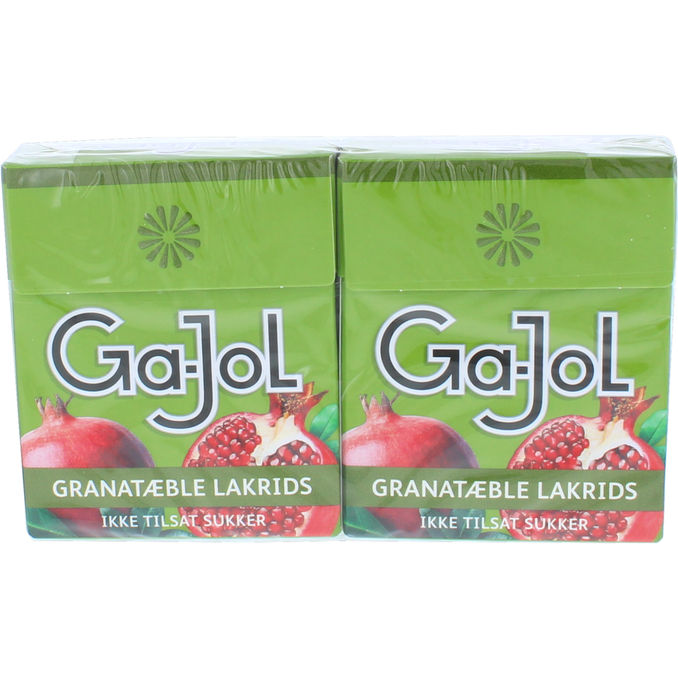 Ga-Jol Granatæble Lakridspastiller 2 x 23 g