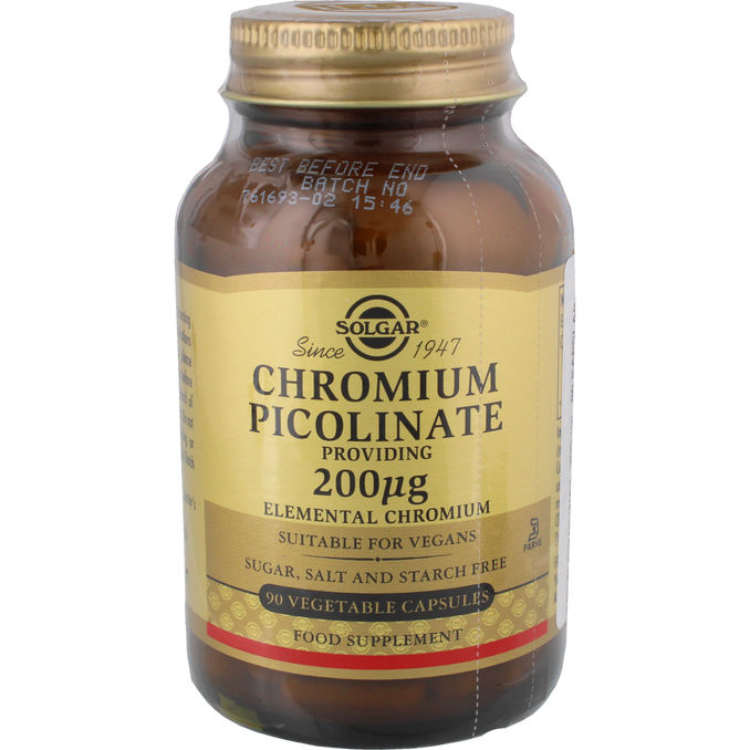 Solgar Chromium Picolinate 200UG 90 Tabletter