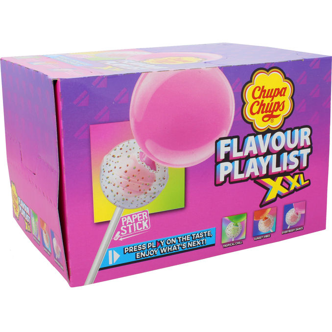 Chupa Chups XXL Slikkepinde Flavour Playlist 25-pak (725 g)