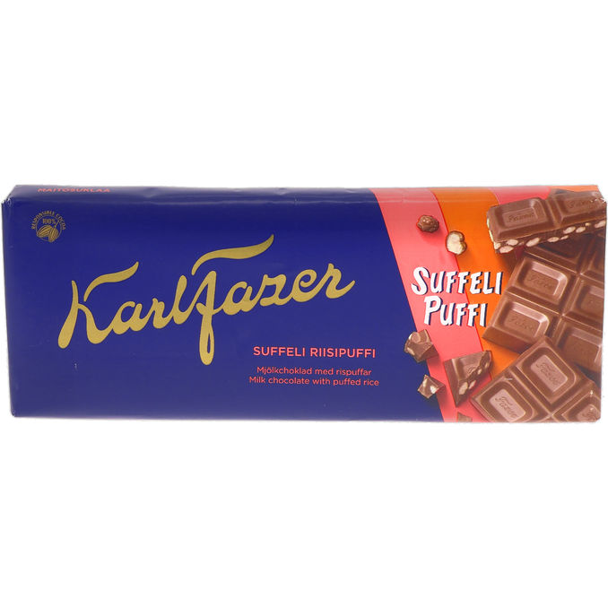 Fazer Suffeli Riisipuffi Maitosuklaalevy