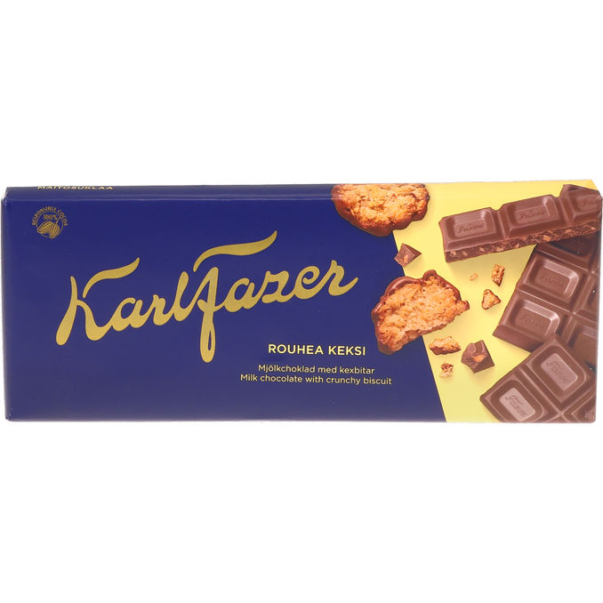 Mælkechokolade m. Crunchy Kiksestykker 180 g