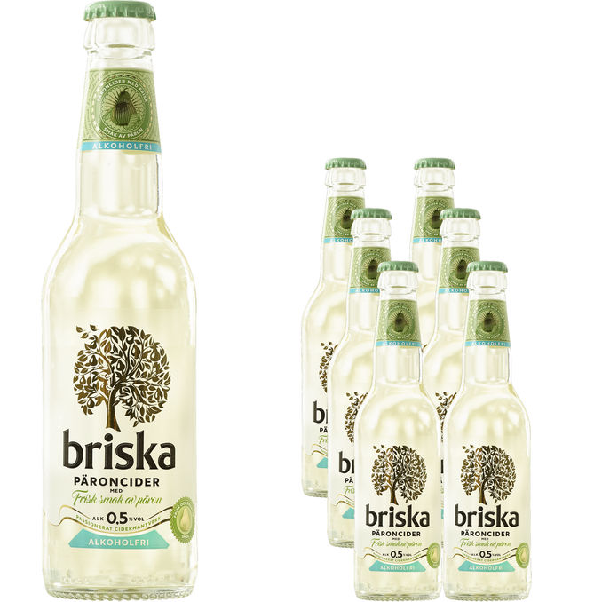 Briska Päroncider Alkoholfri 6-pack