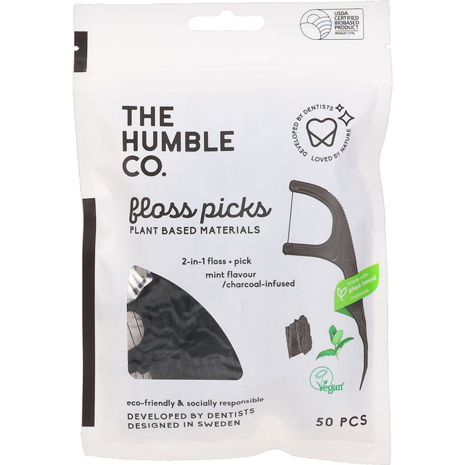 The Humble Co. Plantebaserede Tandtrådsbøjler 50 Stk