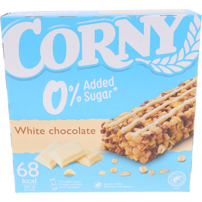 Corny Müslibar White Choco 0% Tilsat Sukker 120 g