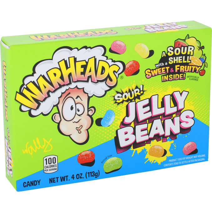 Warheads Sour Jelly Beans 99 g