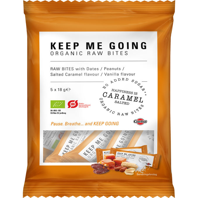 Castus Øko Dadelbarer m. Karamelsmag